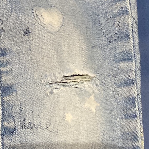 Gap patterned jeggings, they say regular but are more like an ankle - Picture 3 of 4